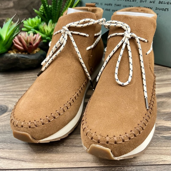 NIB Toms Rio Dark Amber Suede Water Resistant Moccasin Bootie Sneaker 8 38.5 - Picture 3 of 12